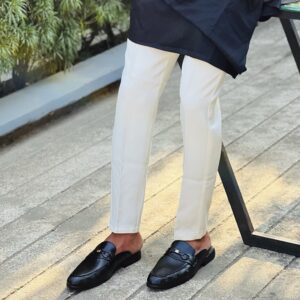 Black Royal Bit Half Shoes